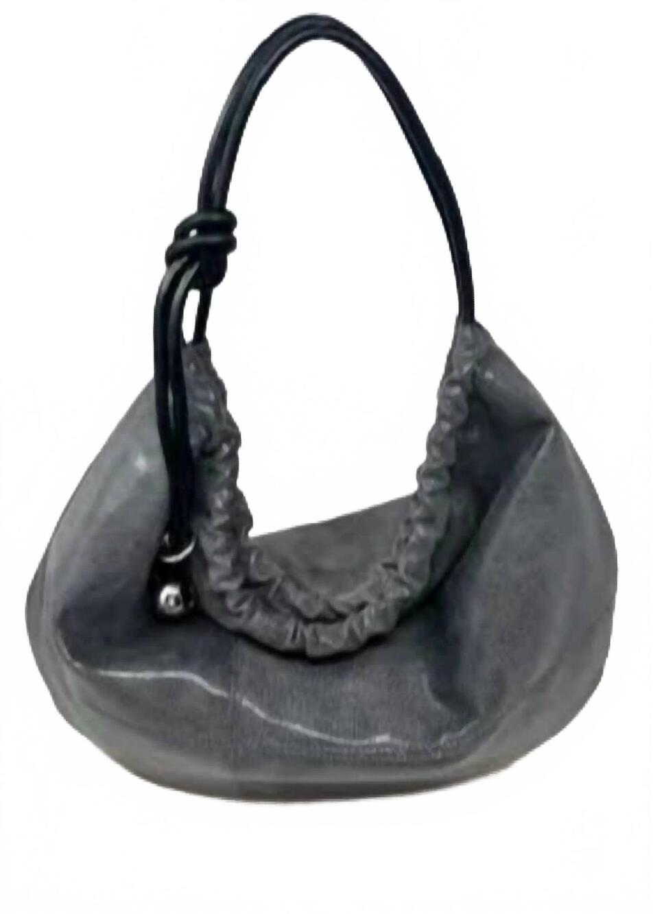 NEW INZI women's slouch shoulder bag in grey